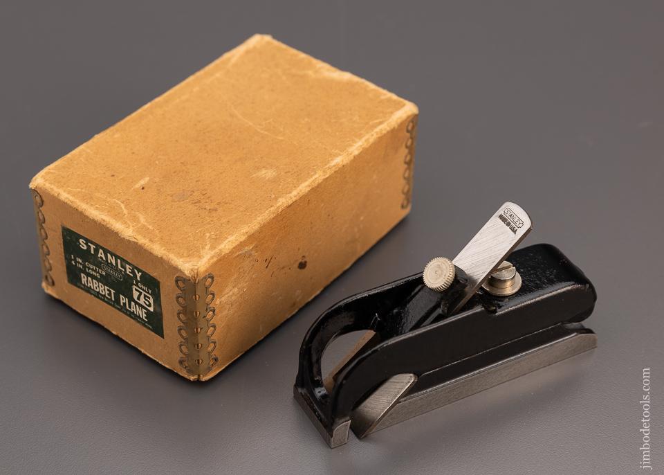 STANLEY No. 75 Rabbet Plane Mint in Box - 97897