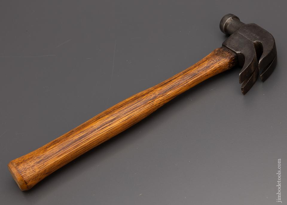 Signed VOIGHT November 4, 1902 Patent Double Claw Hammer by DOUBLE CLAW HAMMER CO. w/ Original Handle -97900