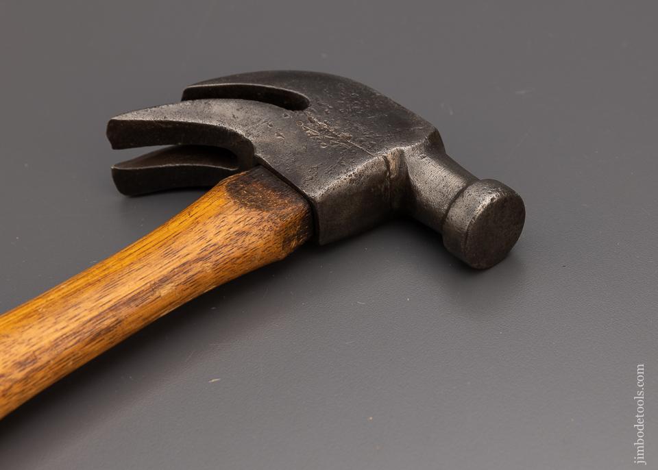 Signed VOIGHT November 4, 1902 Patent Double Claw Hammer by DOUBLE CLAW HAMMER CO. w/ Original Handle -97900