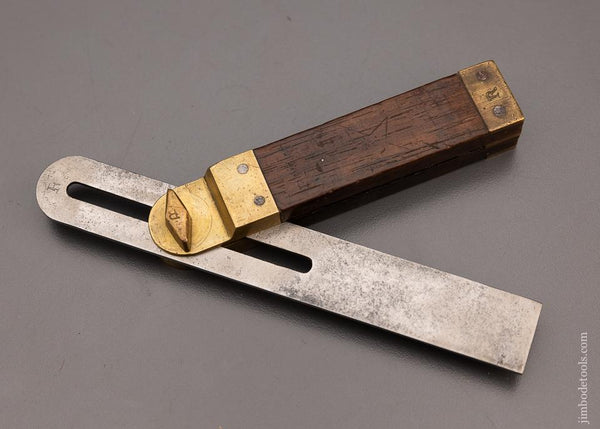 HOWARD’S PATENT 1867 Rosewood bevel Square by STAR TOOL CO. 6 Inch Fine - 97906