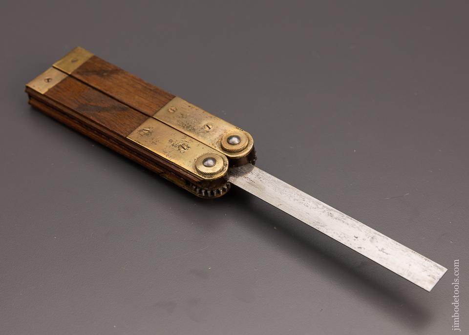 Rare and Fine LANGLAIS PATENT Angle Dividing Bevel Square circa 1894 - 97907
