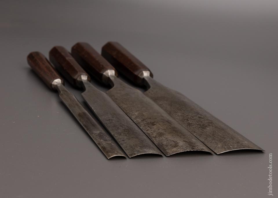 Fabulous D.R. BARTON Set of 4 Large Gouges - 97934