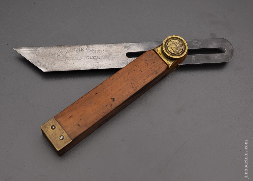 Fine Rare WOODROUGH & McPARLIN Applewood Bevel Square Signed, 8 Inch - 97937