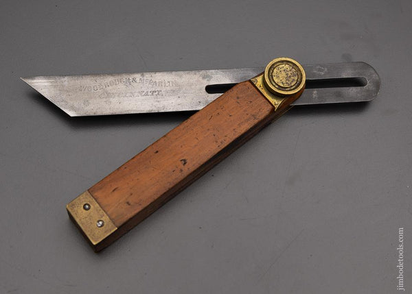 Fine Rare WOODROUGH & McPARLIN Applewood Bevel Square Signed, 8 Inch - 97937