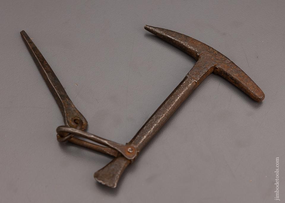 18th Century Flint Knapping Hammer with Flash Hole Pick - 97954