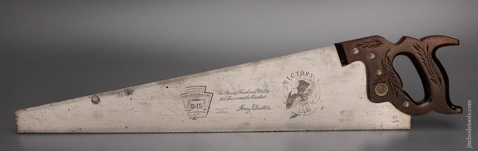 Near Mint DISSTON D-15 Rosewood VICTORY Hand Saw - 97957