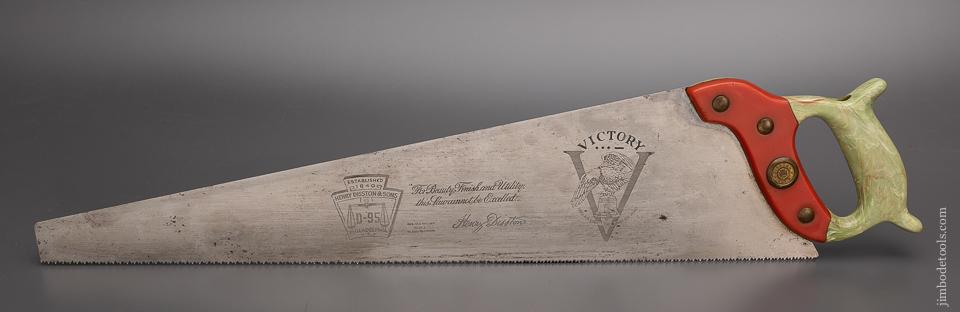 Near Mint DISSTON No. D-95 VICTORY Saw with Disstonite Handle - 97959