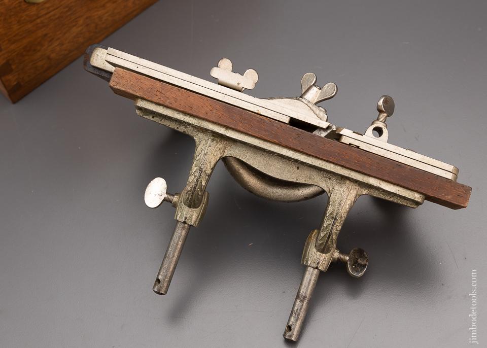 Fine STANLEY No. 46 Skew Plow Plane with 10 Cutters Custom Box - 97994