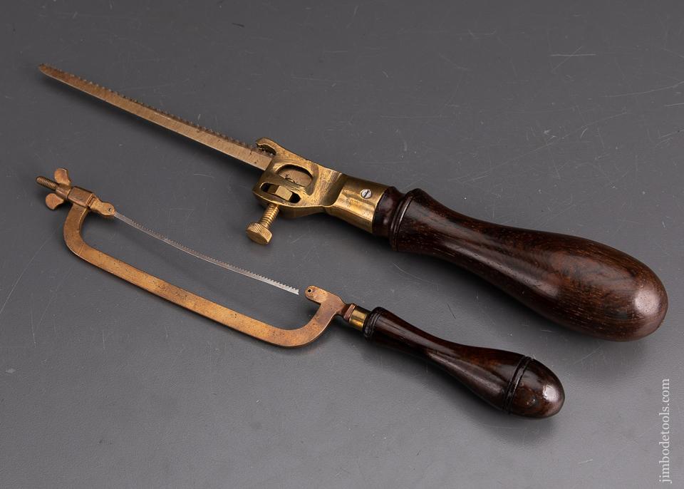 Two Lovely Rosewood & Brass Saws EXTRA FINE - EXCALIBUR 97