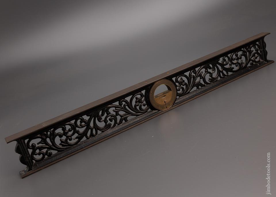 Near Mint DAVIS 24 Inch Ornate Inclinometer Level - 98008
