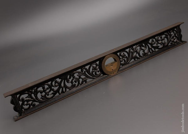 Near Mint DAVIS 24 Inch Ornate Inclinometer Level - 98008