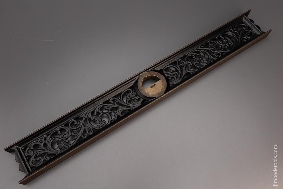 Near Mint DAVIS 24 Inch Ornate Inclinometer Level - 98008