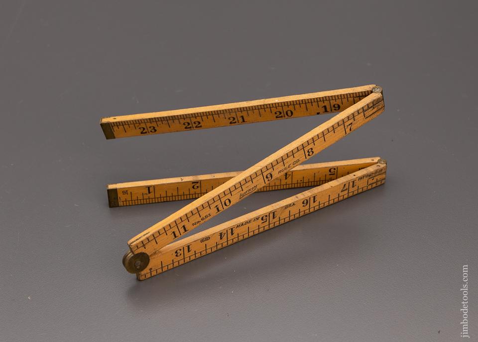 Good+ LUFKIN No. 651 (Stanley No. 68) Folding Rule - 98009