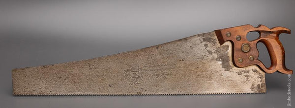 Fine DISSTON D-8 Thumbhole Hand Saw Just Sharpened - 98012