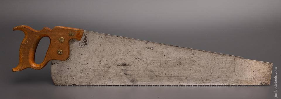 Extra Fine S.H. CO. Fast Mail No. 999 Hand Saw with Locomotive Etch - 98017