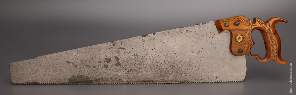 Near New DISSTON No. 12 London Spring Hand Saw Rip - 98036