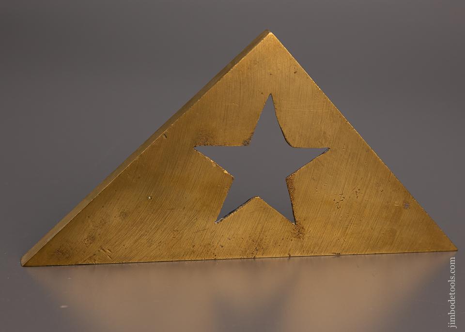 Unusual STAR TOOL CO. ? Brass 6 Inch Square - 98080