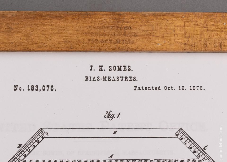 J.K. SOMRES & CO. 1876 Patent Bias Measure Rule - 98083