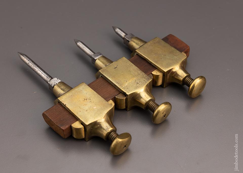 Set of 3 Brass Trammel Points - 98116