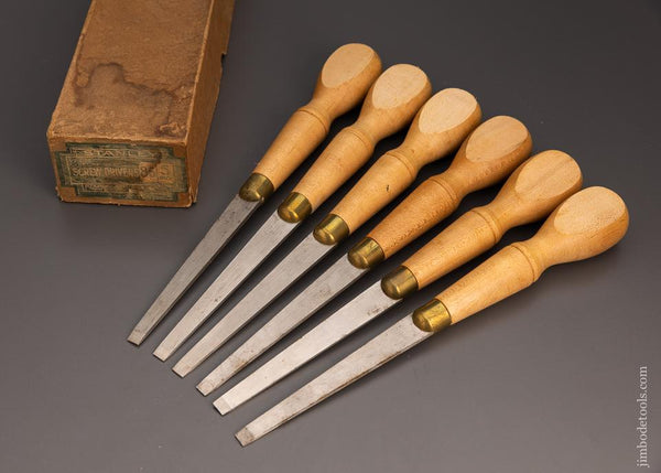STANLEY No. 85 Screwdriver Full Box of 6 Dead Mint - 98167