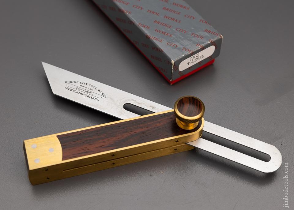 BRIDGE CITY TOOL WORKS TB-2 Rosewood Bevel Square Mint in