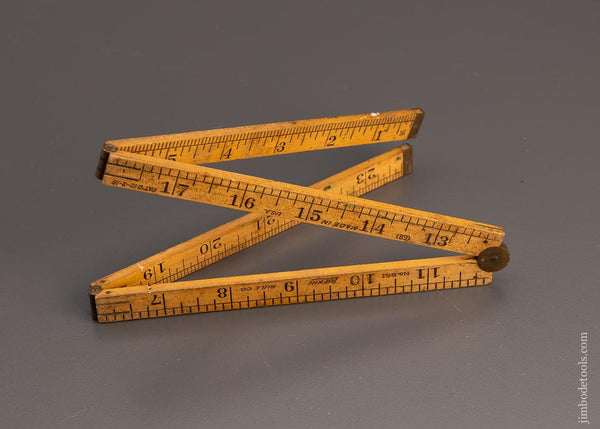 Good LUFKIN No. 651 (68) 1918 Patent Folding Rule - 98179