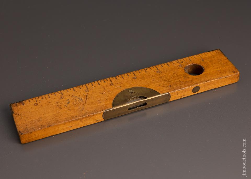 Rare HENRY DISSTON Boxwood Rule with Plumb & Level Feature 12 Inch  —98180