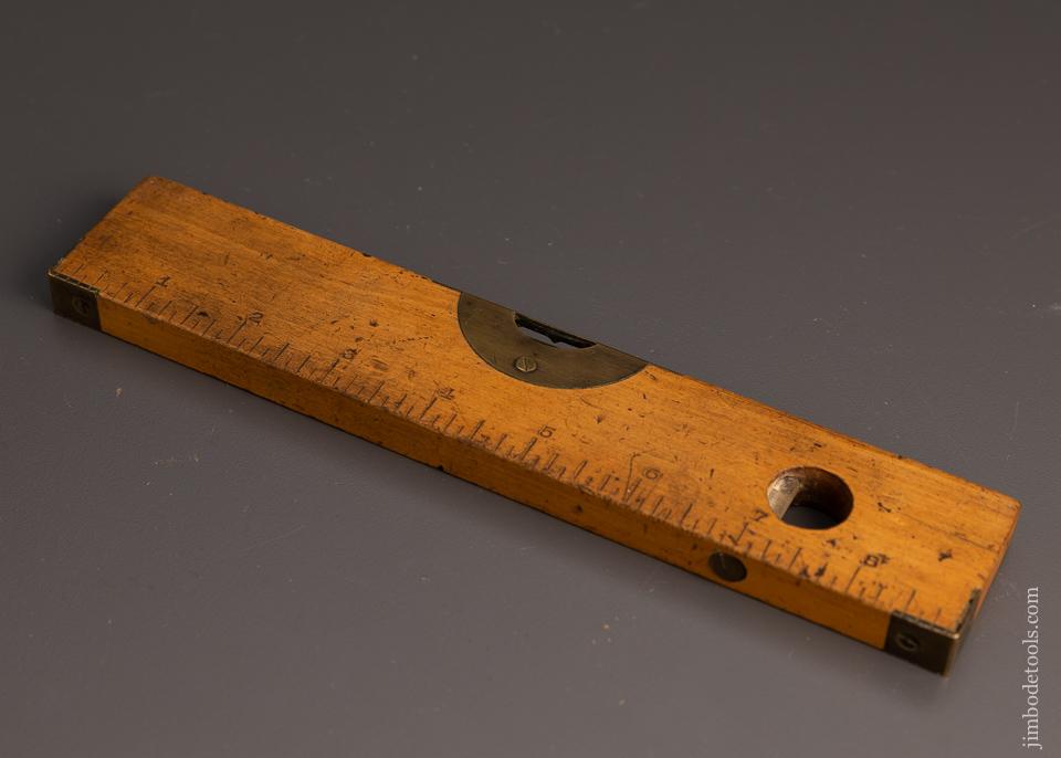 Rare HENRY DISSTON Boxwood Rule with Plumb & Level Feature 12 Inch  —98180