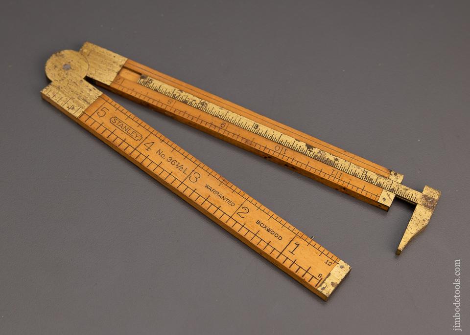Extra Fine STANLEY No. 36 1/2 L Boxwood Caliper Rule - 98193