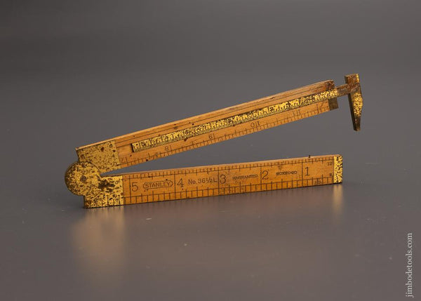 Fine STANLEY No. 36 1/2 (left) Caliper Rule - 98195
