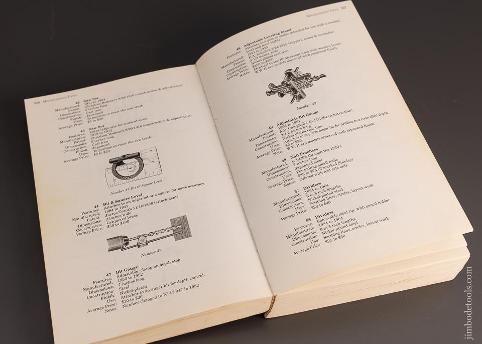 NEAR MINT Book:  ANTIQUE & COLLECTIBLE STANLEY TOOLS, GUIDE TO IDENTITY & VALUE by John Walter - 98220