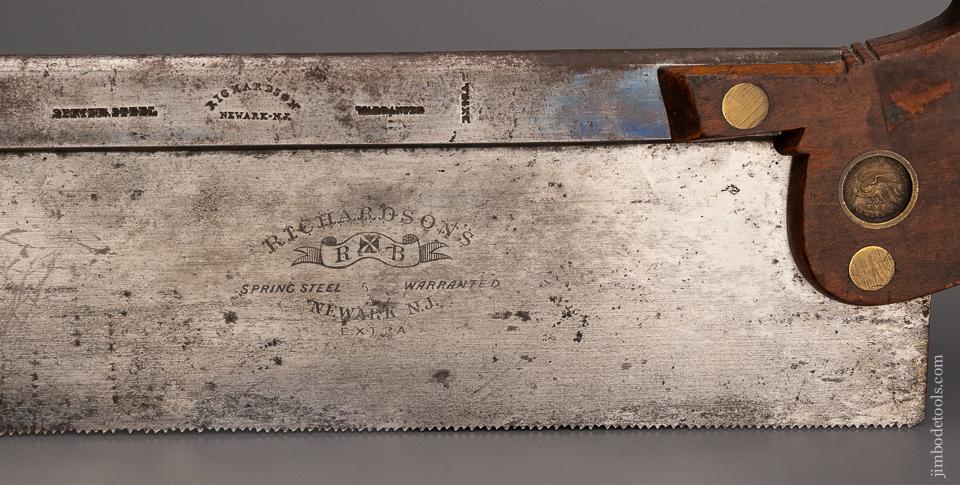 Spectacular RICHARDSON No. 5 Back Saw Carcass Saw - EXCELSIOR 95222