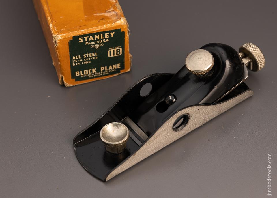 STANLEY No. 118 Low Angle Block Plane Mint in Box - 98241
