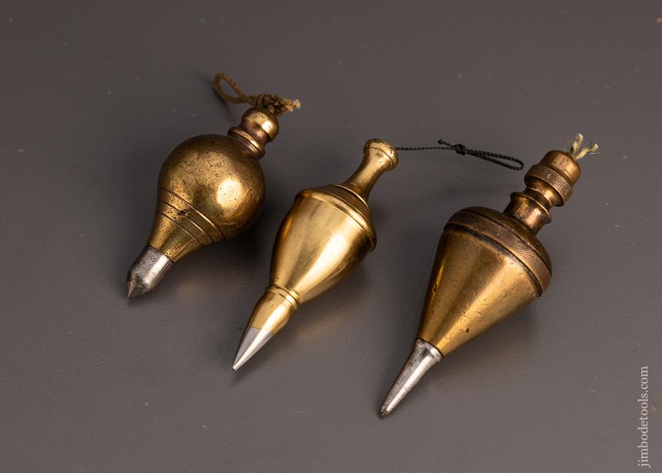 Collection of 3 Gorgeous Plumb Bobs - 98242