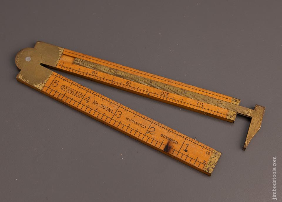 Extra Fine STANLEY No. 36 1/2L Boxwood Caliper Rule - 98262