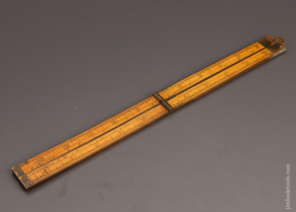 Good+ H. CHAPIN No. 15 Full Bound Boxwood Rule - 98306