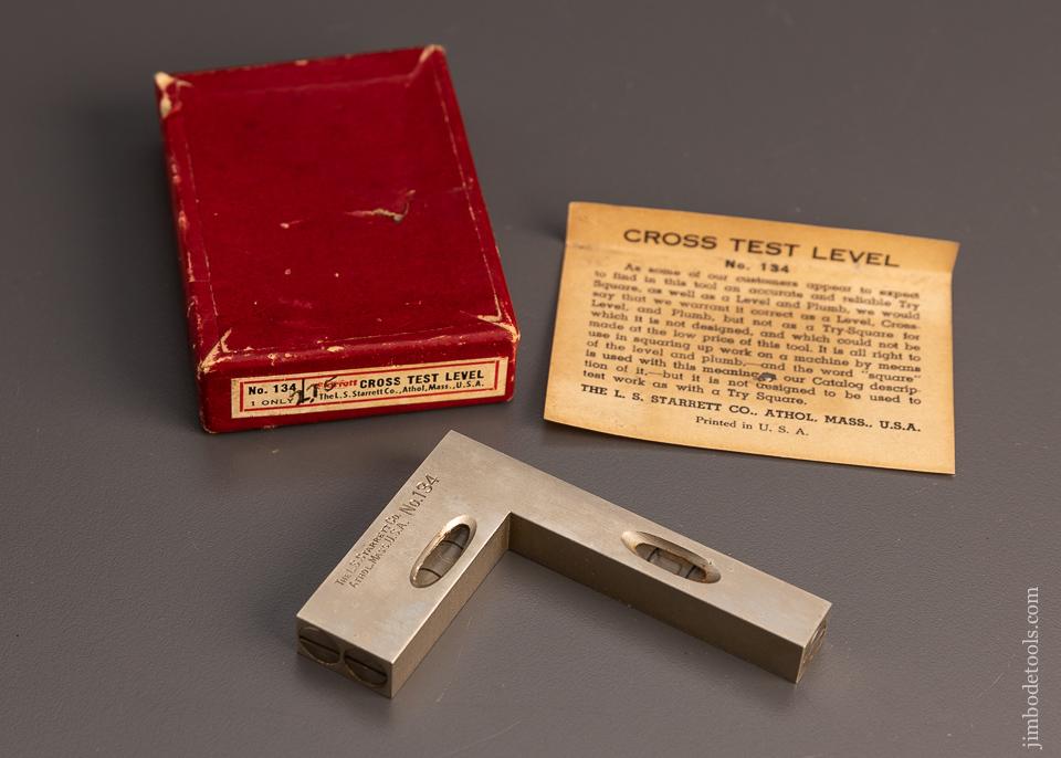STARRETT No. 134 Cross Test Level Mint in Box - 98308