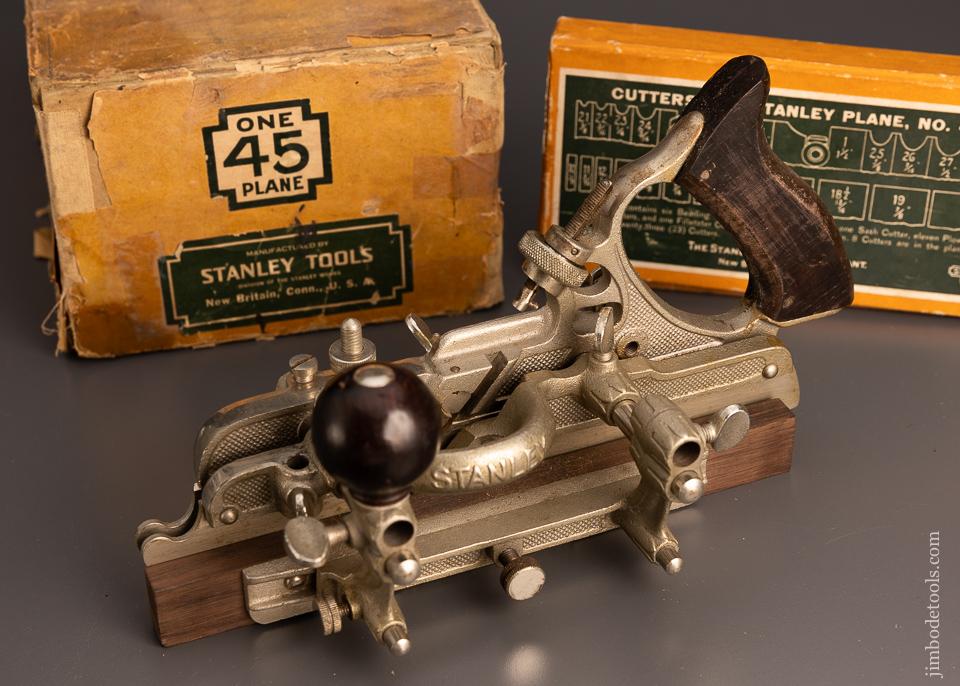 STANLEY No. 45 Combination Plane 100% COMPLETE in Original Box  - 98311