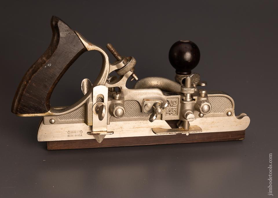 STANLEY No. 45 Combination Plane 100% COMPLETE in Original Box  - 98311