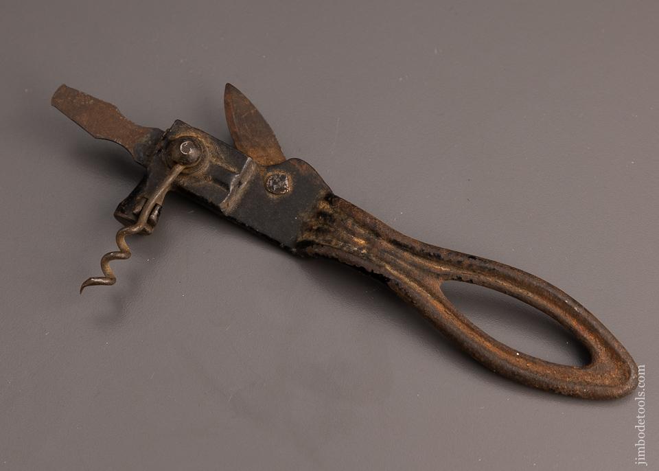 Rare Patented Combination Tool Hammer, Screwdriver, etc. 7 1/4 Inch - 98328