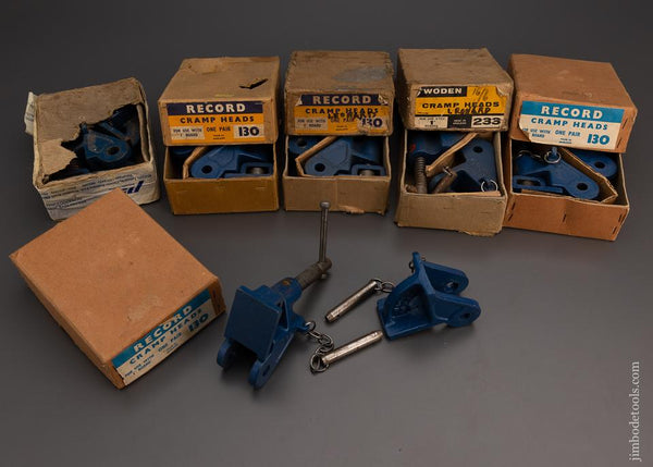 6 Pair of RECORD Cramp Heads in Original Box - 98331