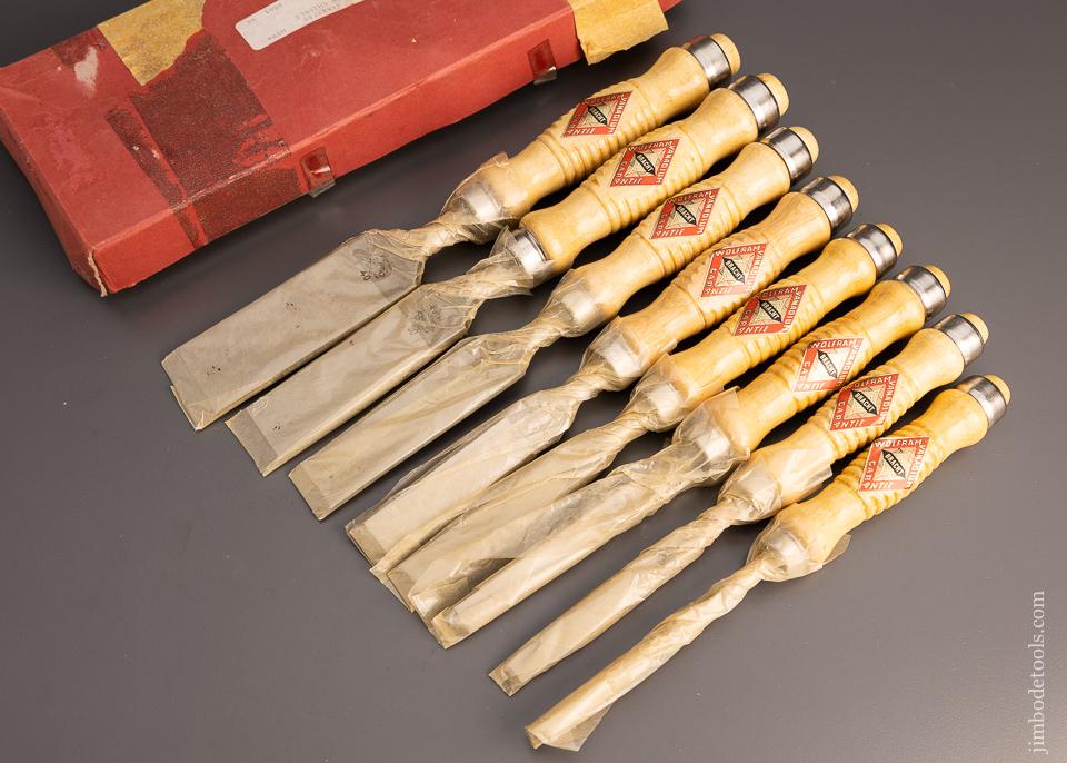 BRACHT Set of 8 Firmer Chisels Mint in Box - 98358