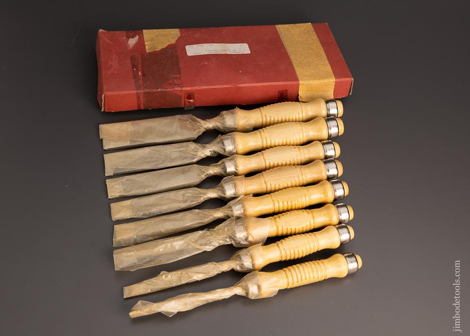 BRACHT Set of 8 Firmer Chisels Mint in Box - 98358