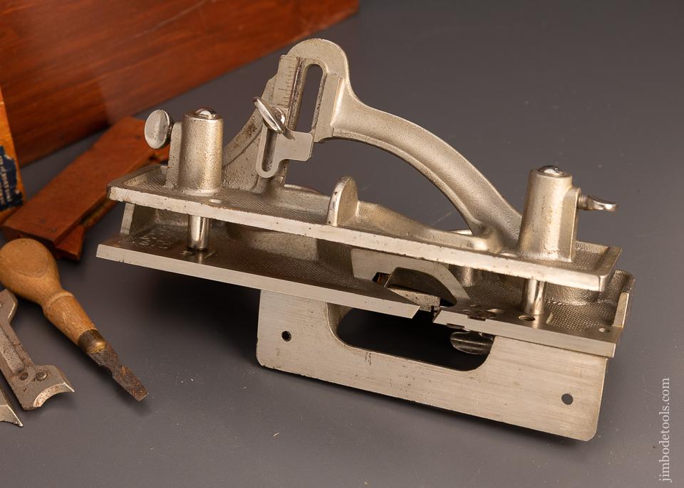 Near Mint STANLEY No. 444 Dovetail Plane Mint in Custom Box - 98361