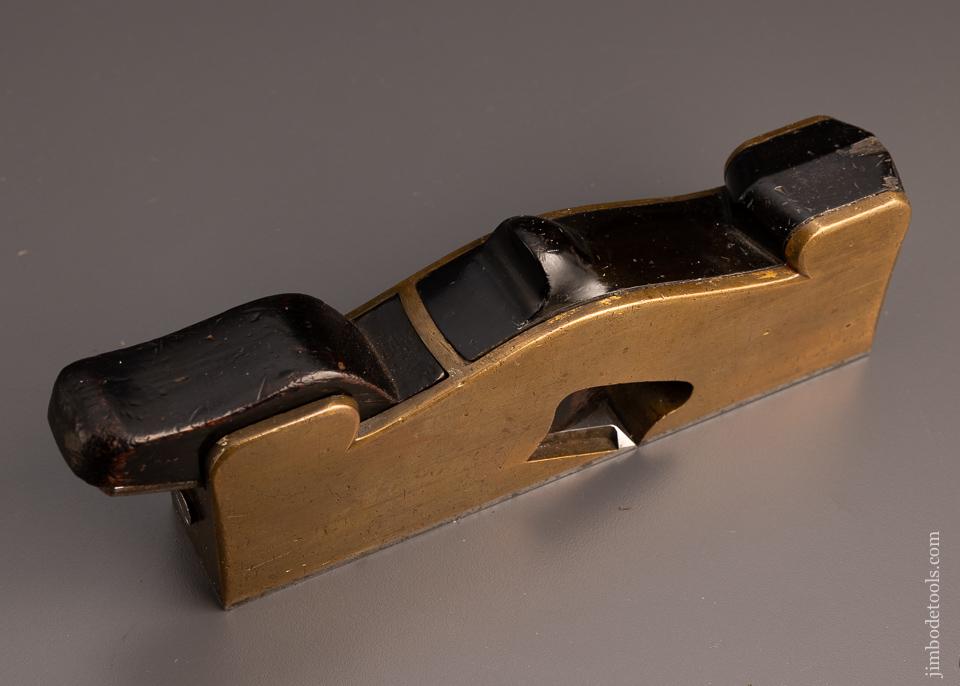 Rare HOLLAND LONDON IMPROVED Gunmetal and Ebony Shoulder Plane - 98367