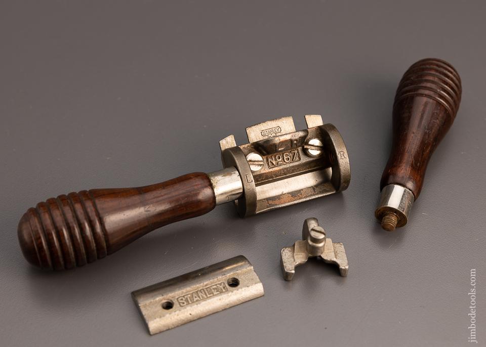 Complete STANLEY No. 67 Spoke Shave with Fence, Flat Bottom & Round Bottom - 98377