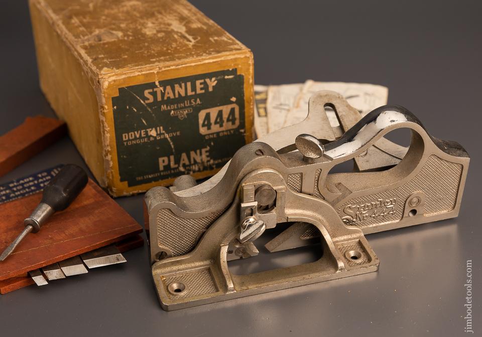 STANLEY No. 444 Dovetail Plane Near Mint in Box - 98383