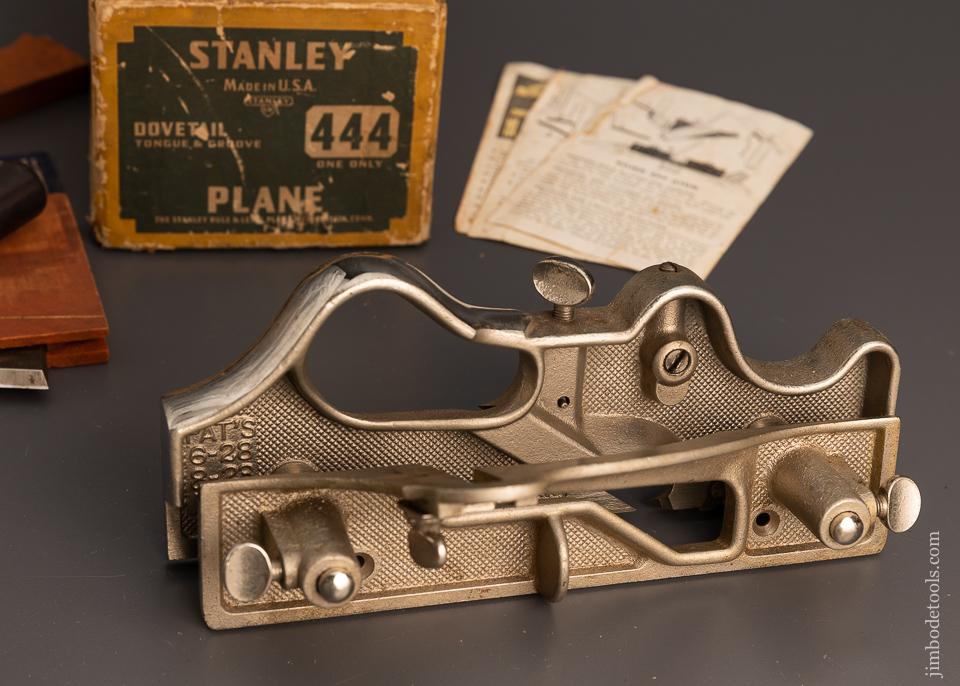 STANLEY No. 444 Dovetail Plane Near Mint in Box - 98383
