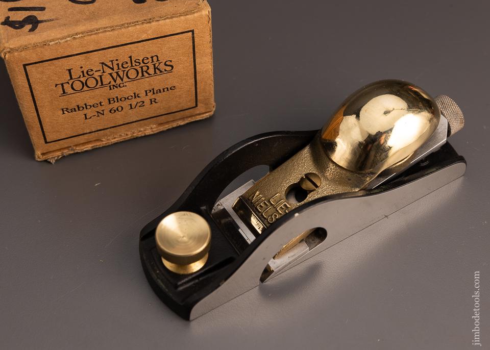 LIE NIELSEN No. 60 1/2 Rabbet Block Plane Near Mint in Box - 98384