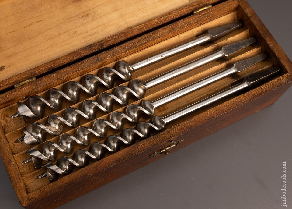 Complete Set of Fine 13 RUSSELL JENNINGS Auger Bits in Original Three Tiered Box - 98393
